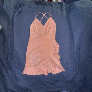 Inspired Hearts Pink Slip Mini Dress Spaghetti Strap